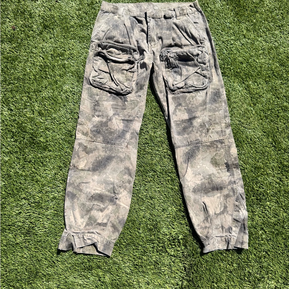 MNML Camouflage Cargo Jeans - Gray